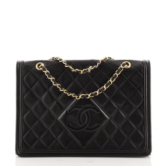 Chanel Vintage Diamond CC Flap Bag Quilted Lambskin Medium