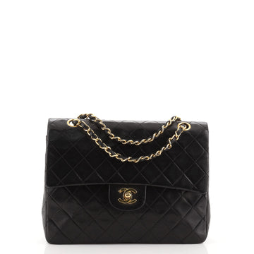 Chanel Vintage Square CC Flap Bag Quilted Lambskin Medium
