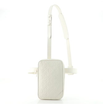 Louis Vuitton Side Utility Bag Monogram Taurillon Leather