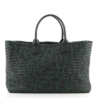 Bottega Veneta Cabat Tote Intrecciato Leather Large