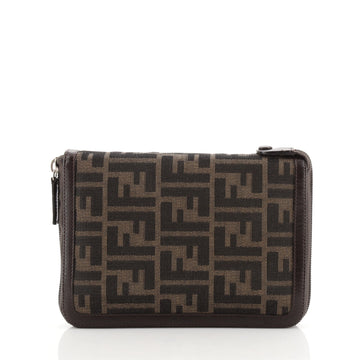 Fendi Zip Around Agenda Case Zucca Canvas Medium