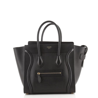 Celine Luggage Bag Smooth Leather Micro