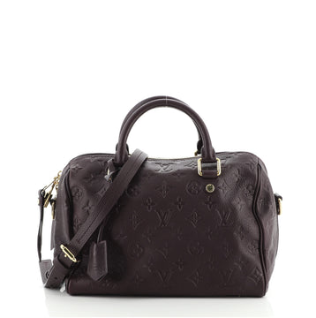 Louis Vuitton Speedy Bandouliere Bag Monogram Empreinte Leather 25