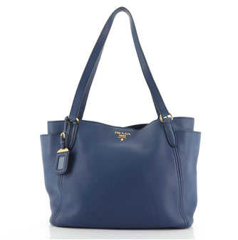 Prada Side Pocket Tote Vitello Daino Medium