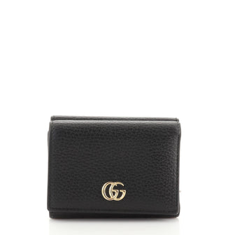 Gucci GG Marmont Trifold Wallet Leather Compact