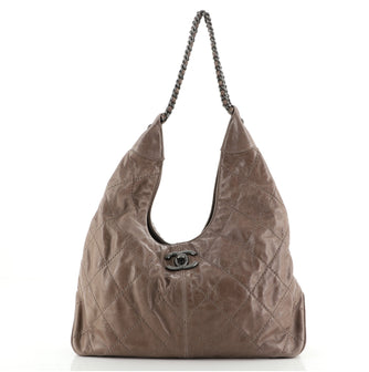 Chanel Coco Supple Hobo Quilted Calfskin Large
