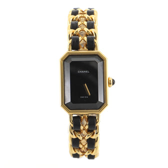 Chanel Premiere Rock Quartz Watch Plated Metal and Leather 20
