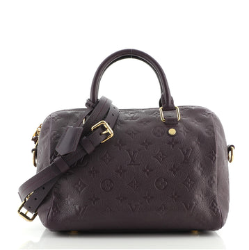 Louis Vuitton Speedy Bandouliere Bag Monogram Empreinte Leather 25