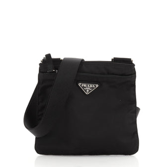 Prada Front Pocket Messenger Bag Tessuto Small
