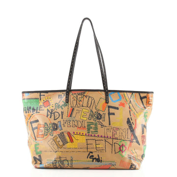 Fendi Selleria Roll Tote Printed Coated Canvas Large