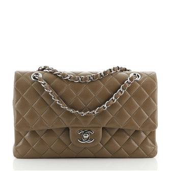 Chanel Classic Double Flap Bag Quilted Caviar Medium