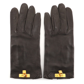 Hermes Cadena Motif Gloves Leather