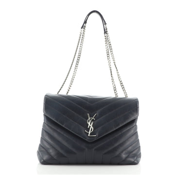 Saint Laurent LouLou Shoulder Bag Matelasse Chevron Leather Medium