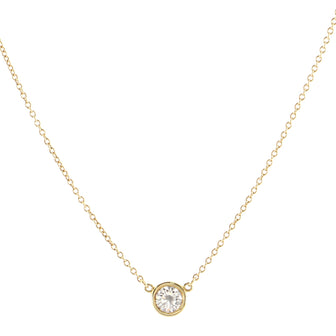 Tiffany & Co. Elsa Peretti Diamonds By The Yard Pendant Necklace 18K Yellow Gold and Diamond .32CT