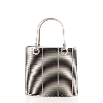 Salvatore Ferragamo Vintage Gancini Cage Bucket Bag Metal