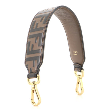 Fendi Mini Strap You Short Shoulder Strap Zucca Embossed Leather