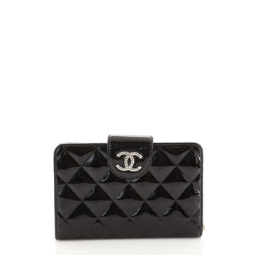 Chanel Brilliant CC French Wallet Quilted Patent