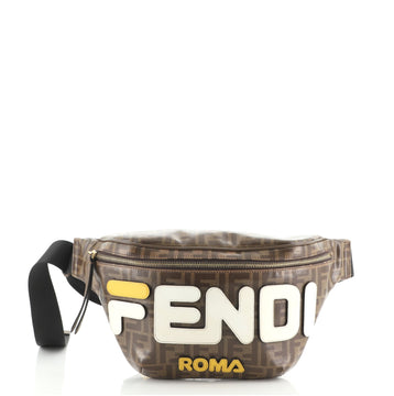 Fendi Mania Logo Waist Bag Zucca Coated Canvas