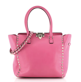 Valentino Rockstud Tote Rigid Leather Medium