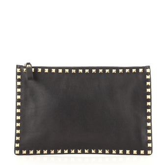 Valentino Rockstud Pouch Leather Large