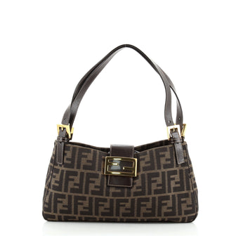 Fendi Vintage Shoulder Bag Zucca Canvas Medium