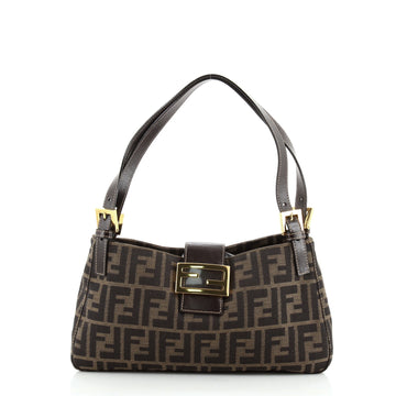 Fendi Vintage Shoulder Bag Zucca Canvas Medium