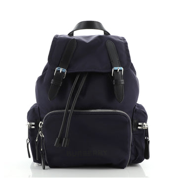 Burberry Rucksack Backpack Nylon with Leather Medium