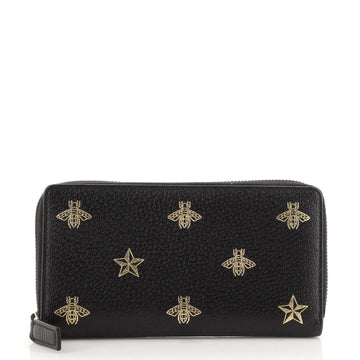 Gucci Zip Around Wallet Printed Leather