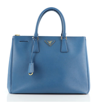 Prada Double Zip Lux Tote Saffiano Leather Large