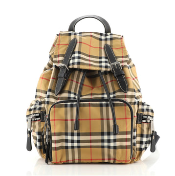 Burberry Rucksack Backpack Vintage Check Nylon Medium