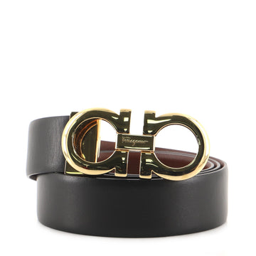 Salvatore Ferragamo Gancini Reversible Belt Leather Medium
