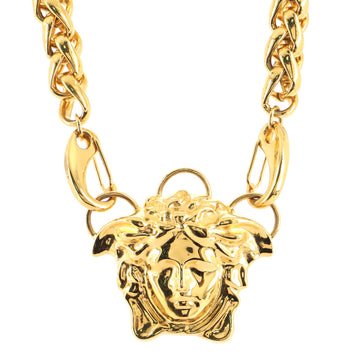 Versace Medusa Double Chain Necklace Metal