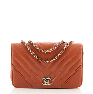 Chanel Statement Flap Bag Chevron Calfskin Mini