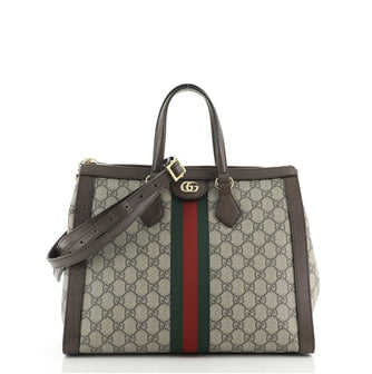 Gucci Ophidia Top Handle Tote GG Coated Canvas Medium