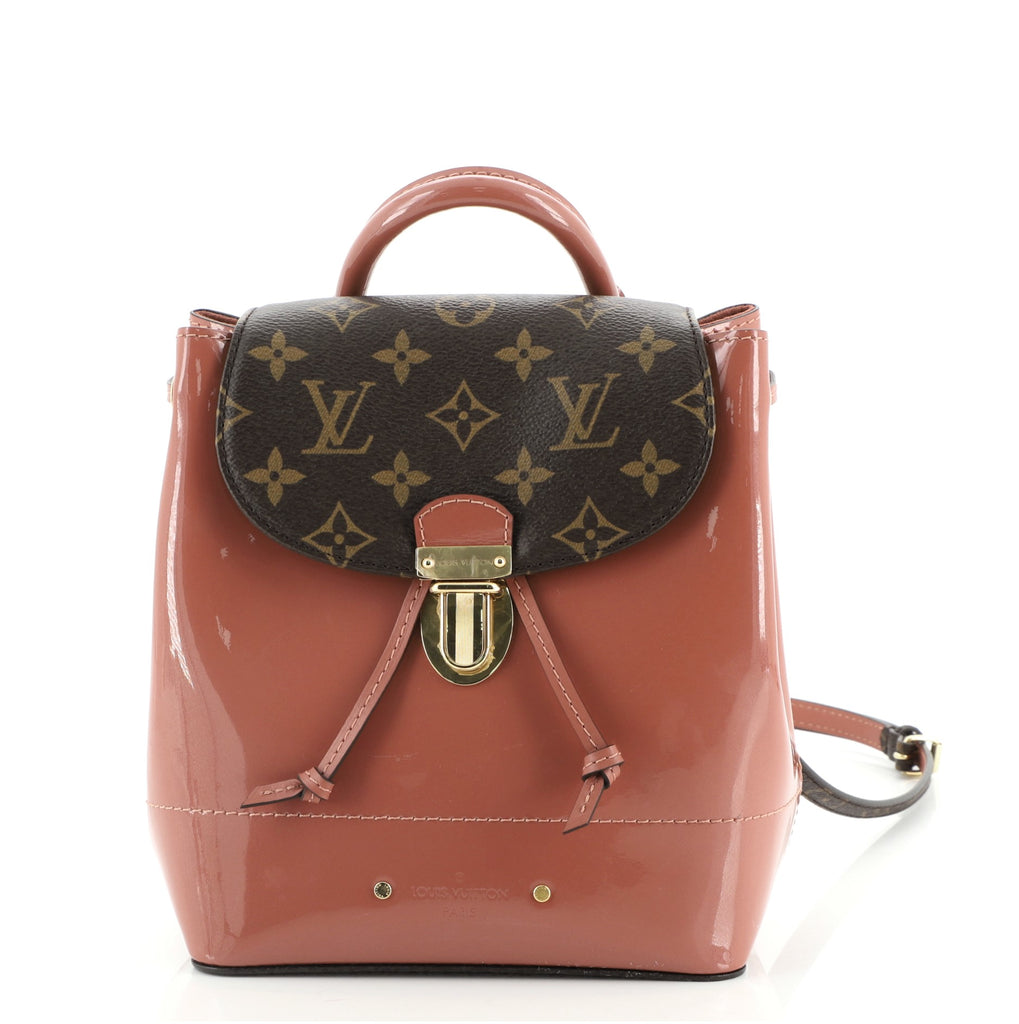 Louis Vuitton Hot Springs Backpack Vernis with Monogram Canvas Pink 803141