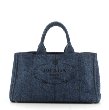 Prada Canapa Tote Denim Large