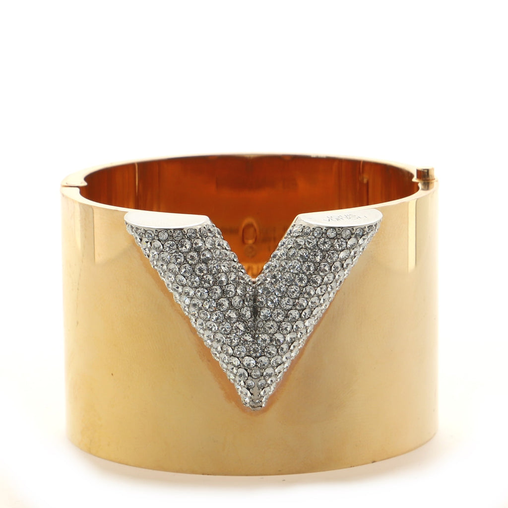 LV Louis Vuitton Fashion Women Stainless Steel Crystal Bracelet