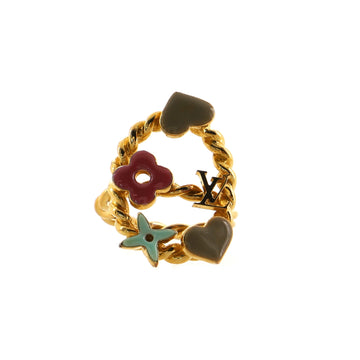 Louis Vuitton Berg Sweet Monogram Ring Metal with Enamel