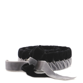 Fendi Bow Strap You Shoulder Strap Leather with Braided Velvet