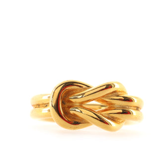 Hermes Knot Scarf Ring Metal