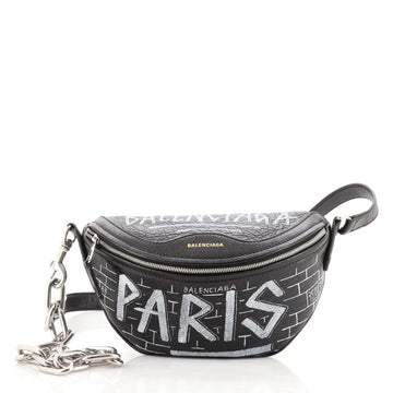 Balenciaga Graffiti Souvenir Belt Bag Leather XXS