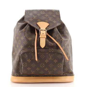 Louis Vuitton Vintage Montsouris Backpack Monogram Canvas GM