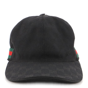 Gucci Web Baseball Cap GG Canvas