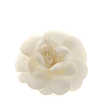 Chanel Camellia Brooch Silk