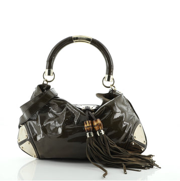 Gucci Indy Hobo Patent Large