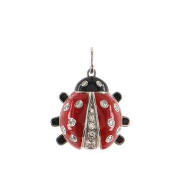 Tiffany & Co. Ladybug Pendant Pendant & Charms Platinum with Enamel and Diamonds