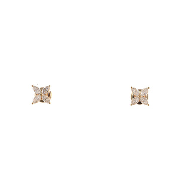 Tiffany & Co. Victoria Stud Earrings 18K Rose Gold with Diamonds Medium