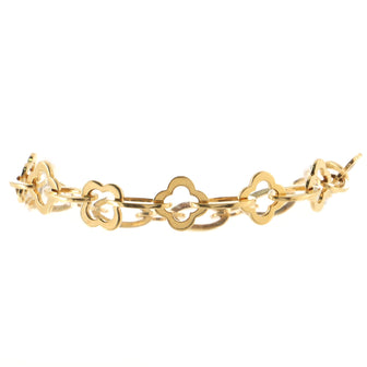 Van Cleef & Arpels Byzantine Alhambra Chain Link Bracelet 18K Yellow Gold
