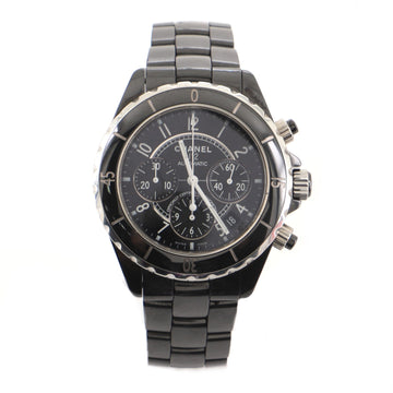 Chanel J12 Chronograph Automatic Watch Ceramic and Stainless Steel 41