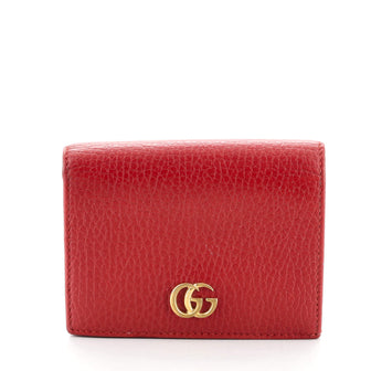 Gucci GG Marmont Flap Card Case Leather